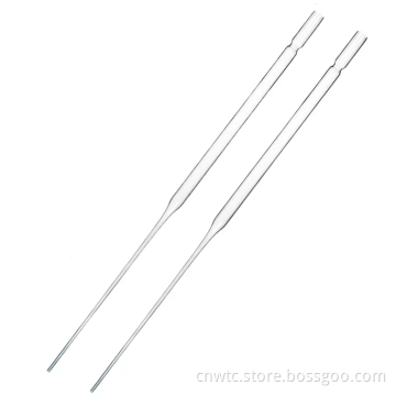 Lab Borosilicate Glass Pipets: 230mm & 150mm Pasteur Pipettes with Cotton Tips